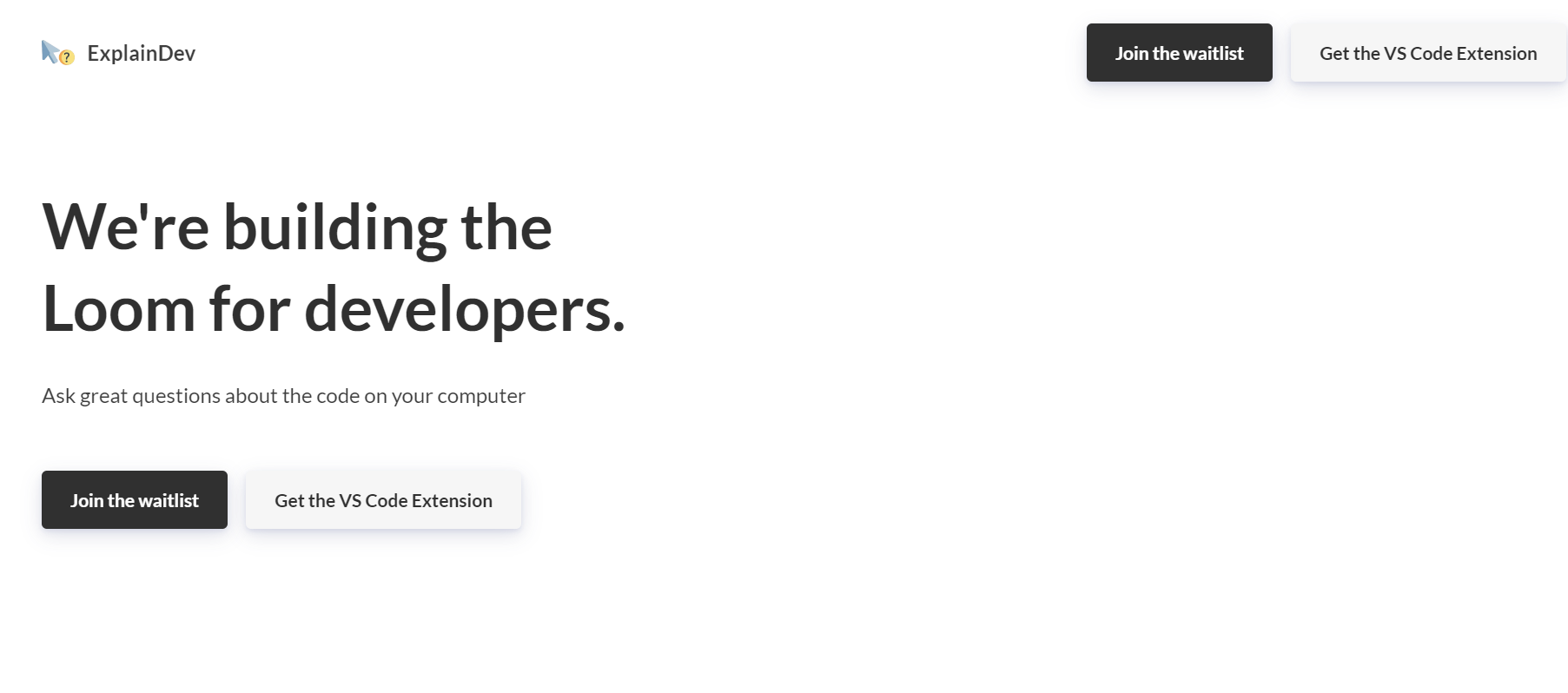 ExplainDev is a tool that answers questions about code.