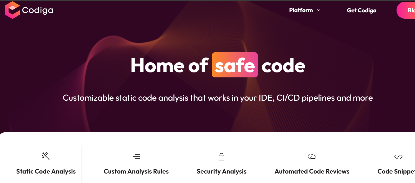 Codiga is an AI tool for static code analysis.