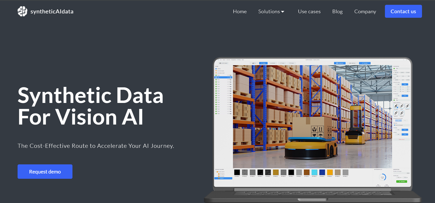 syntheticAIdata is an AI platform for creating expansive and diverse datasets through synthetic data.