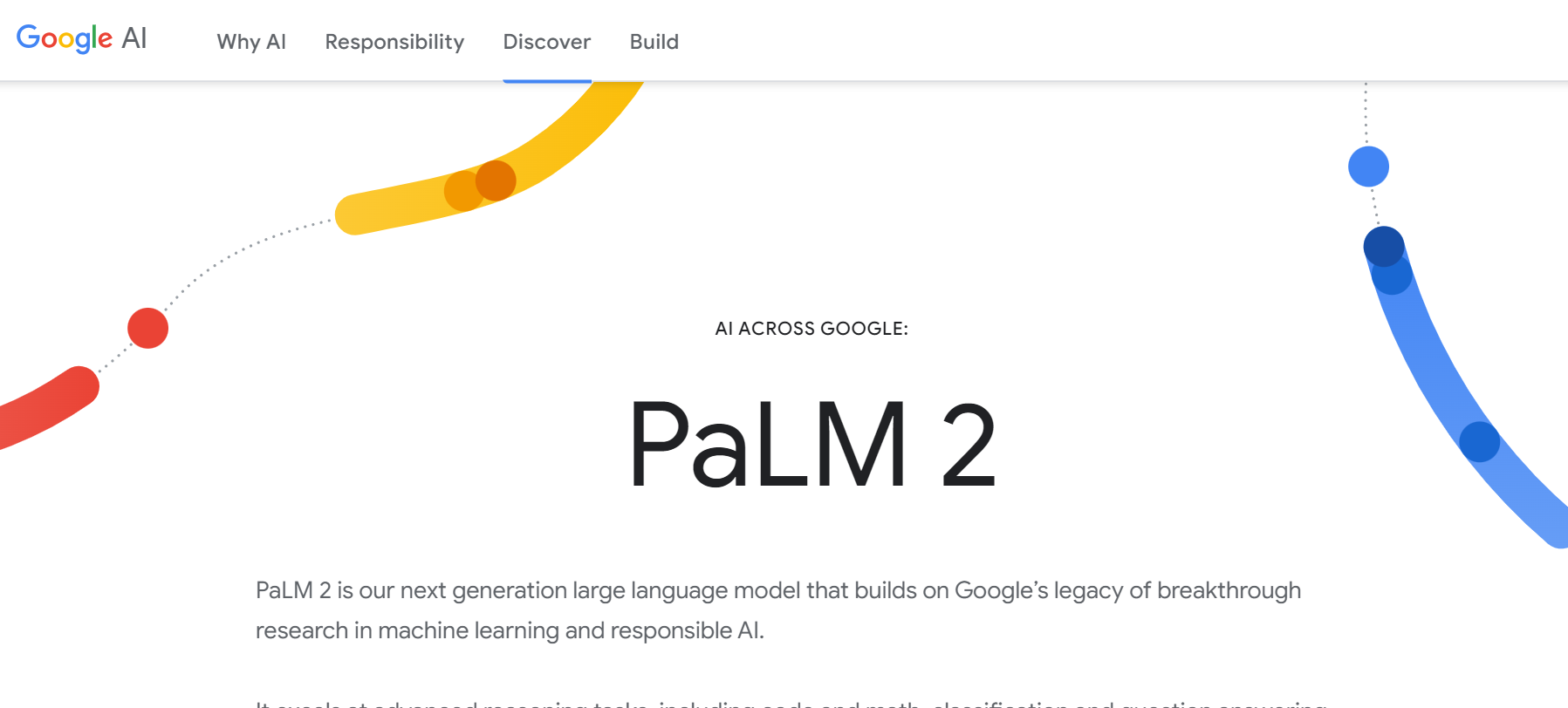 PaLM 2 by Google AI is a large language model (LLM).