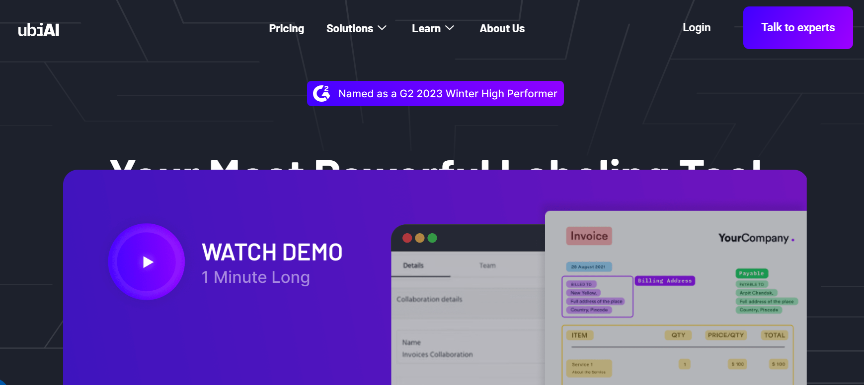 UBIAI is a platform that enhances data labeling, training, and model deployment with a comprehensive solution for streamlined text annotation.