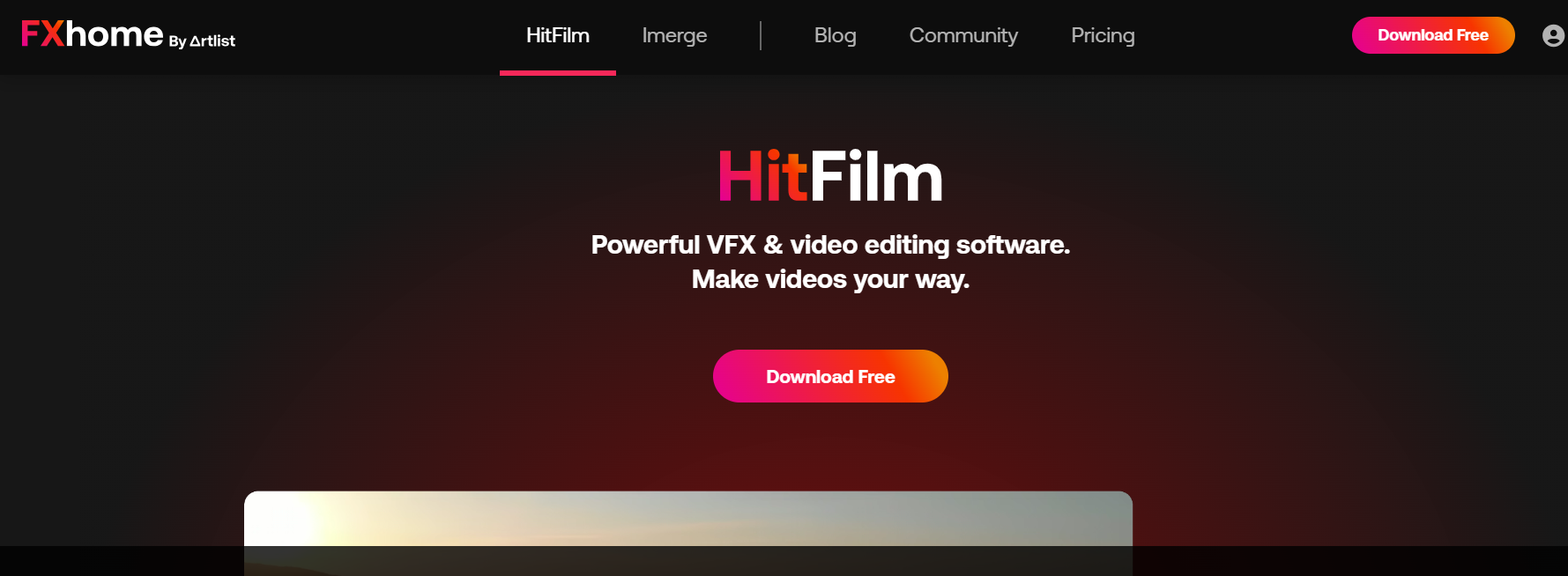 HitFilm is a VFX and video editing software.