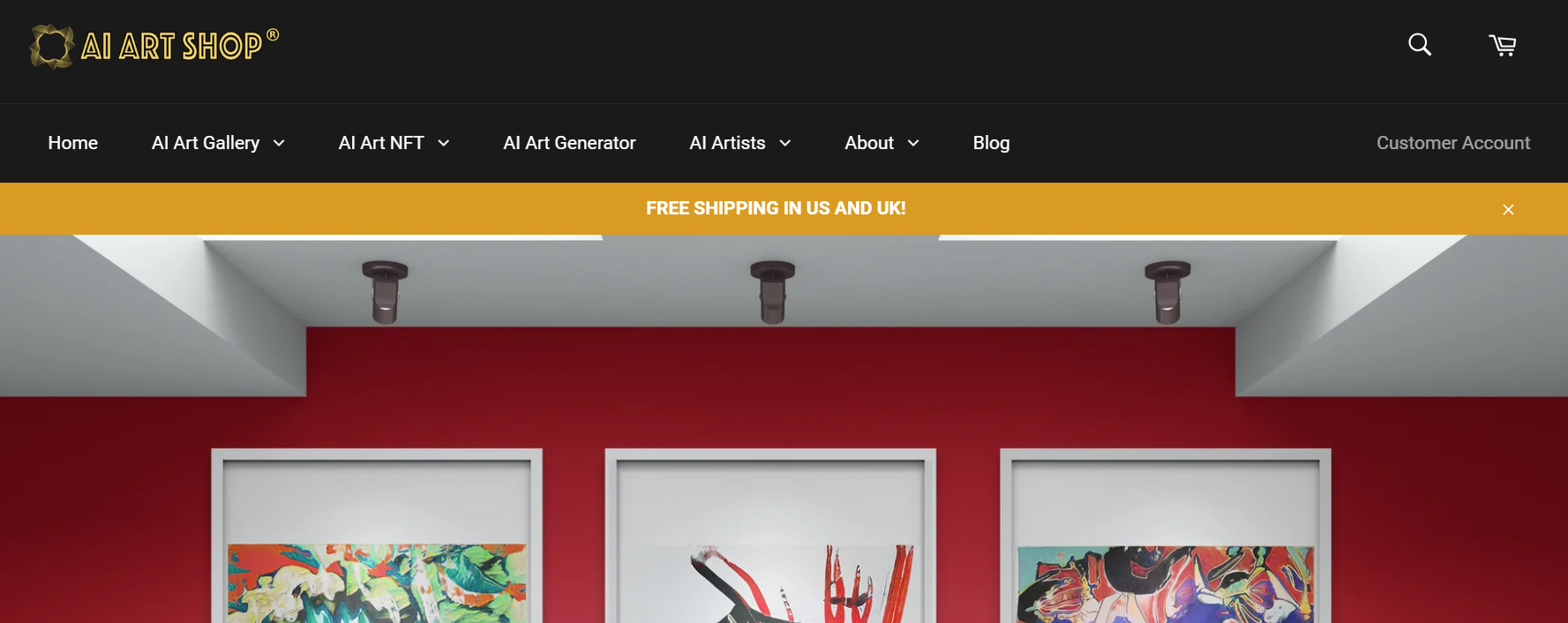 AI Art Shop is an AI tool that creates art.