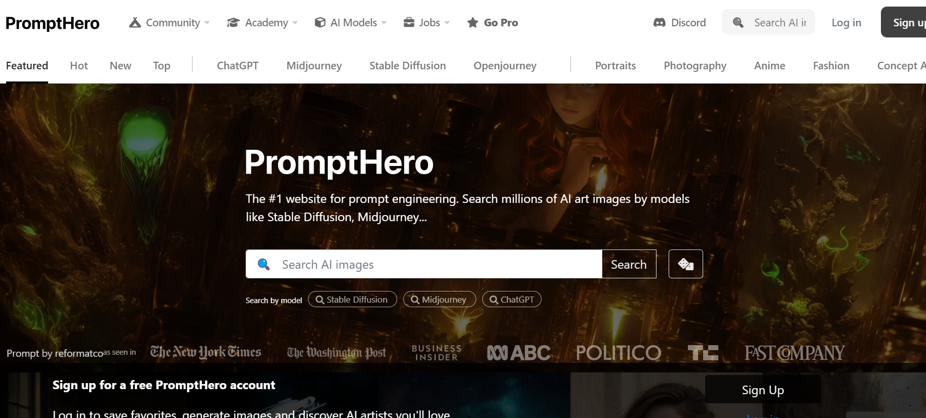 PromptHero is a platform for prompt engineering.