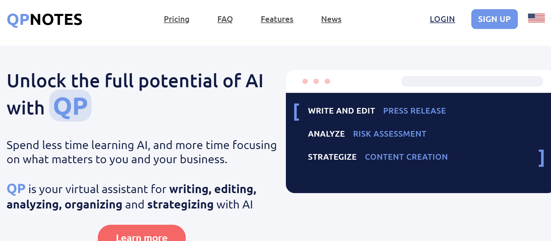 QPNOTES is an AI assistant designed for integration into your workflow.