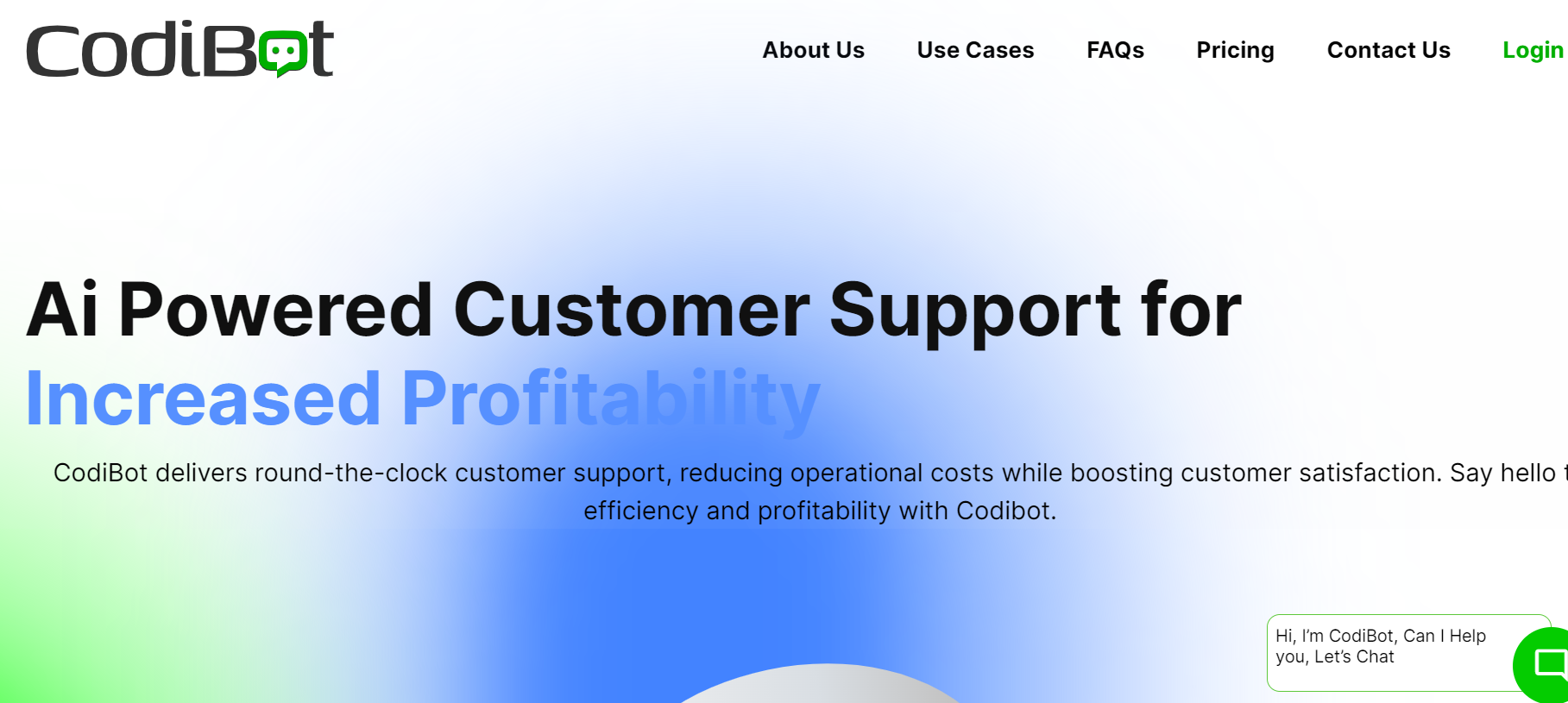 CodiBot is an AI customer support service solution.