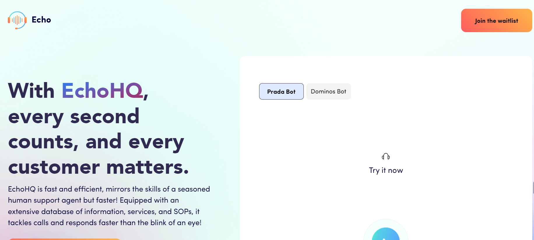 Echo is a platform for customer support with a human touch.