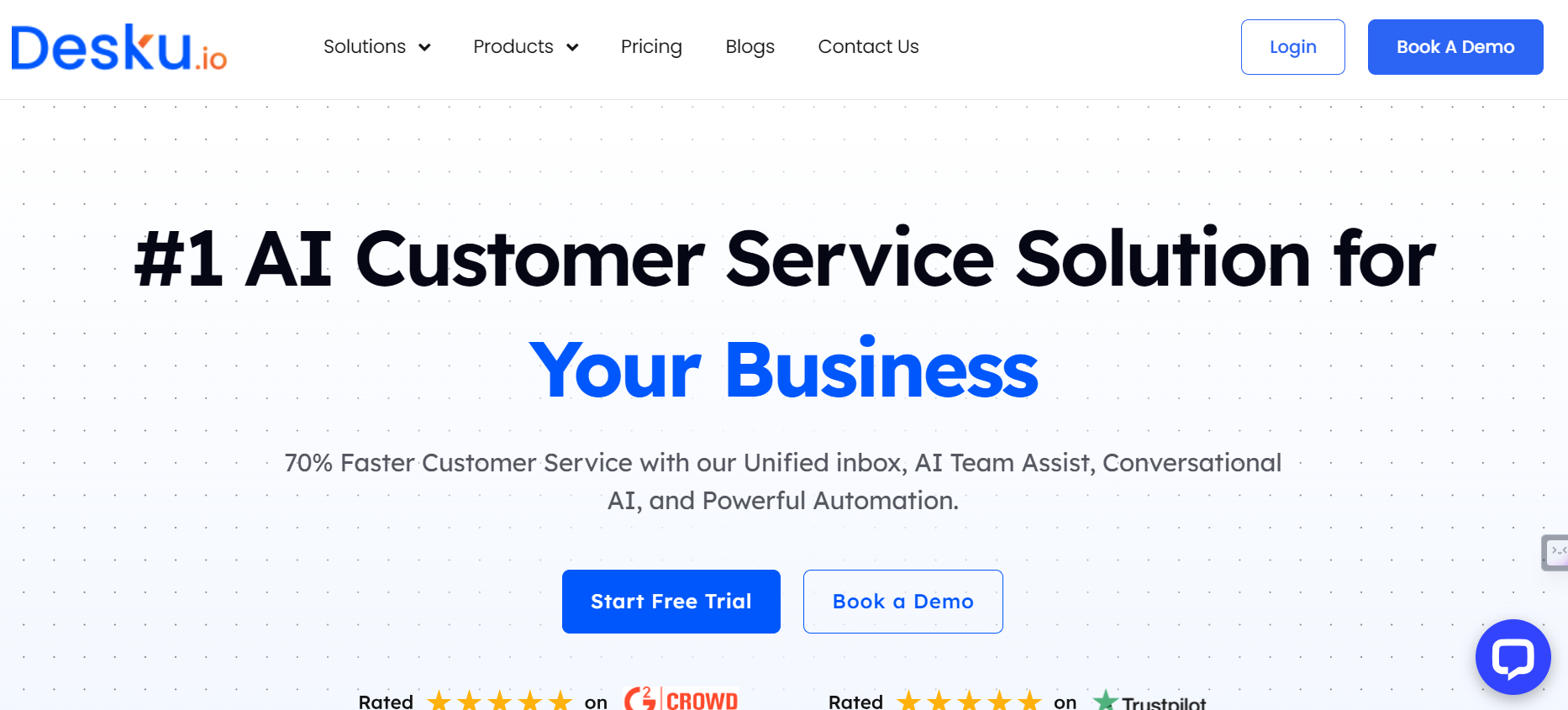 Desku is an AI offering customer service solutions.