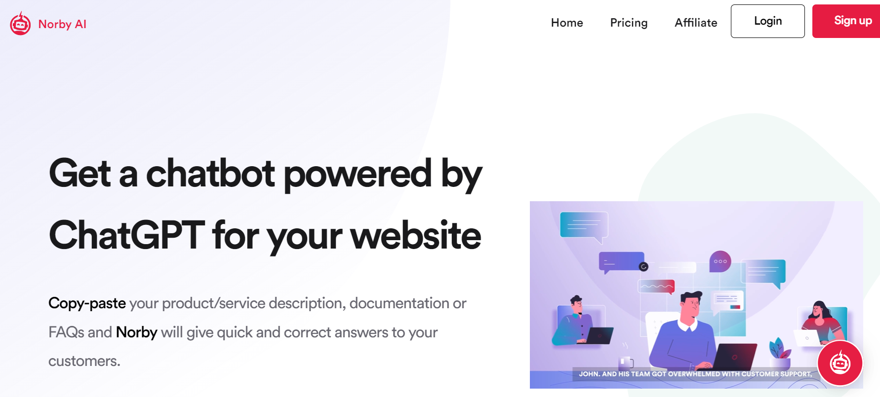 Norby AI is a platform for customer support.