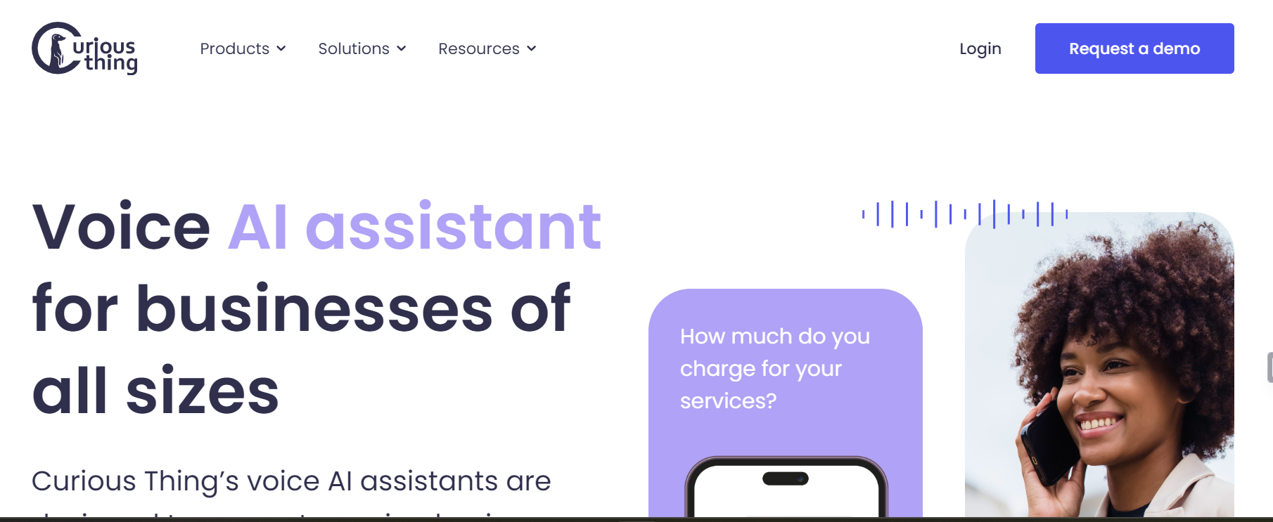 Curious Thing is an AI assistant for customer support.