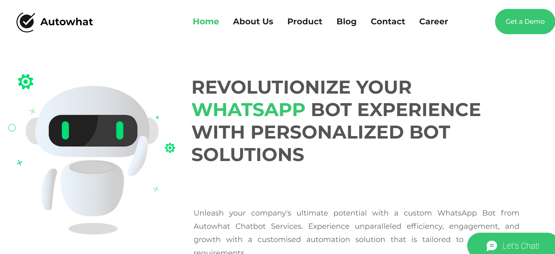 Autowhat provides industry-specific WhatsApp bots