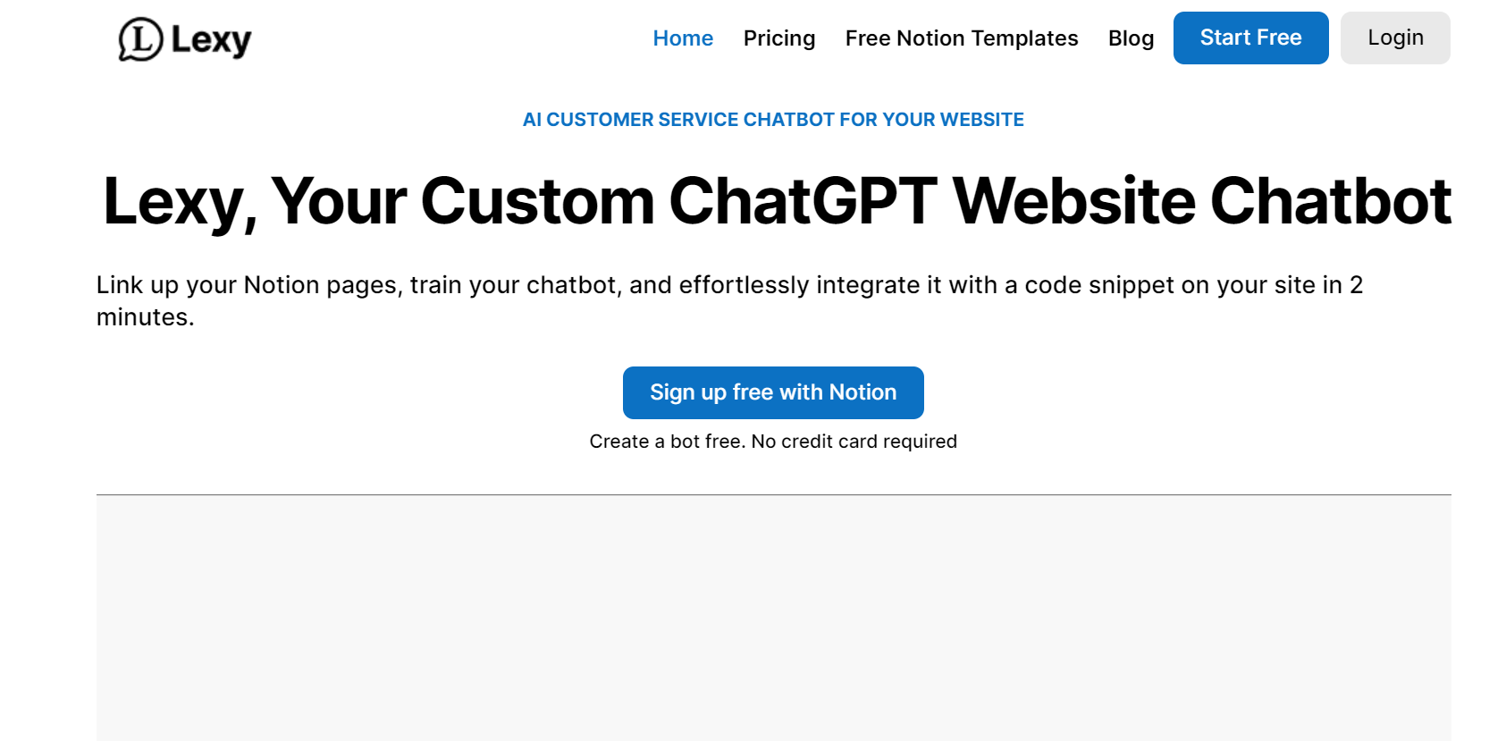 Lexy is an AI customer service chatbot.