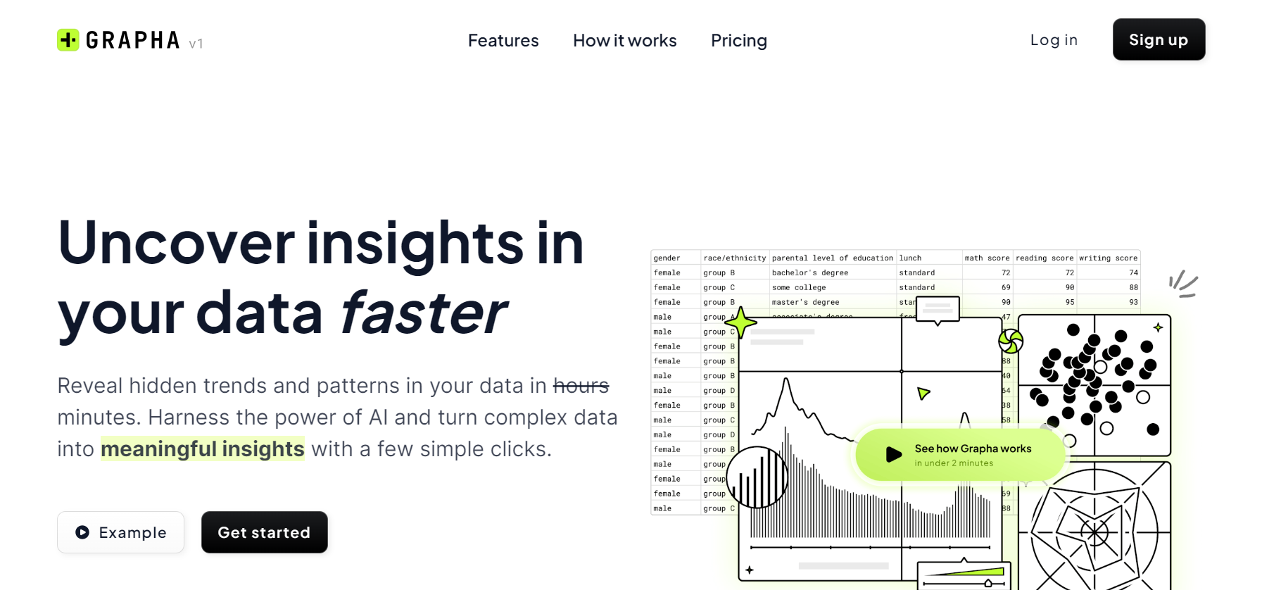 Grapha is an AI tool that is designed to provide data insights.