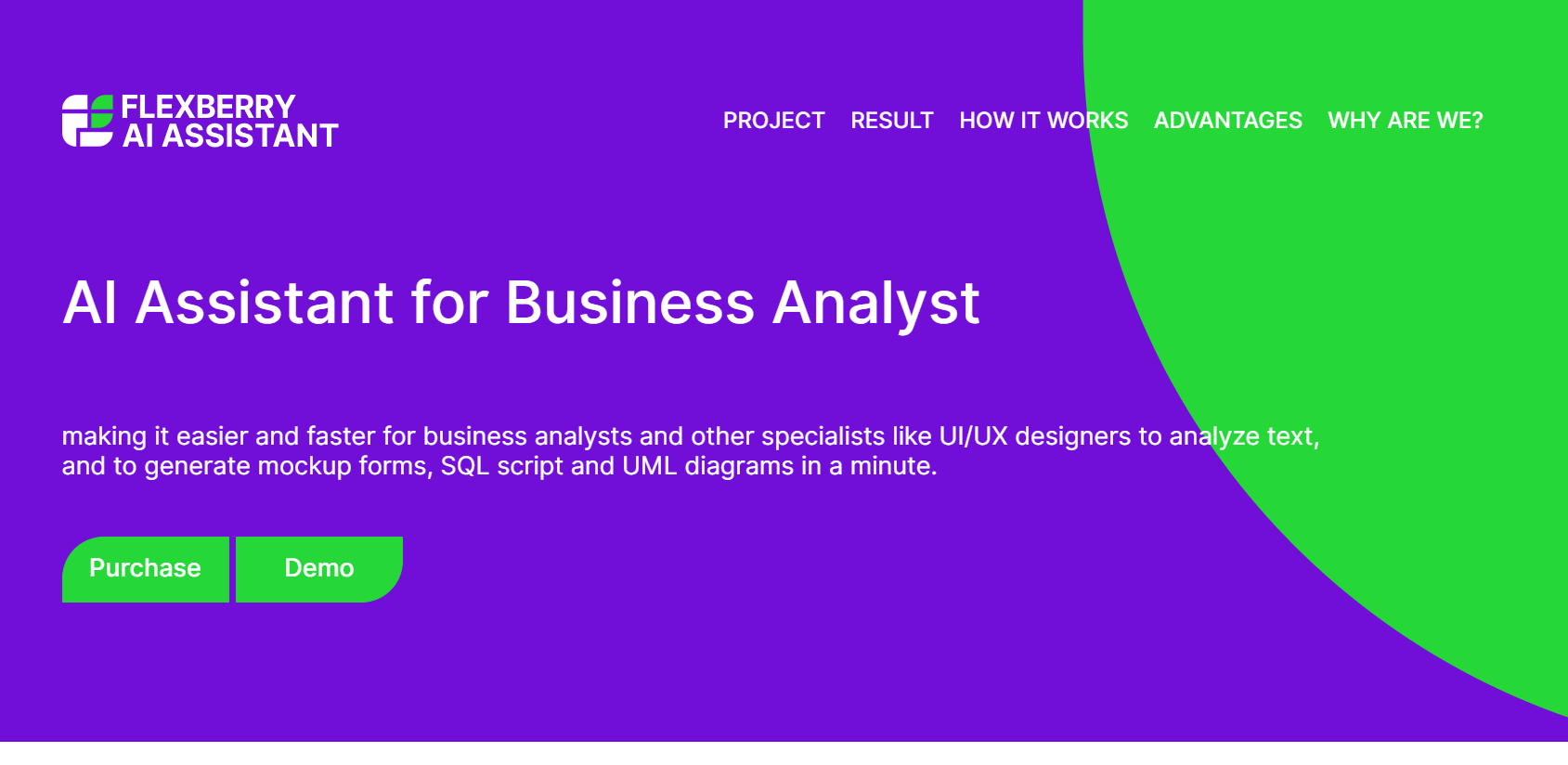 Flexberry AI Assistant is an assistant designed for business analysts and UI/UX designers.