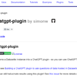 Datasette-ChatGPT-plugin