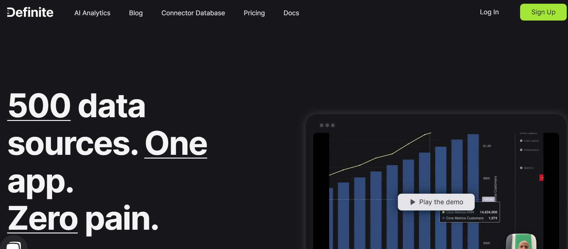 Definite is a platform for data analytics.