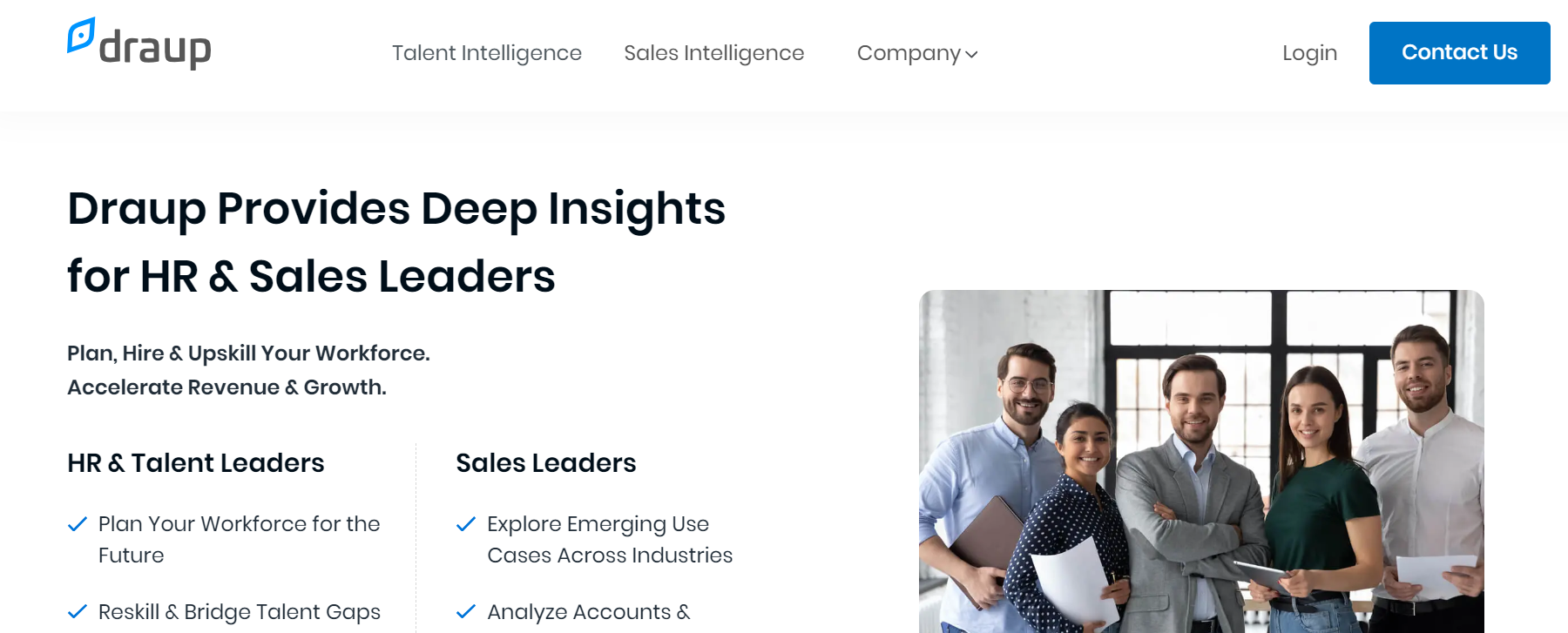 Draup is an AI platform for sales and talent leaders.