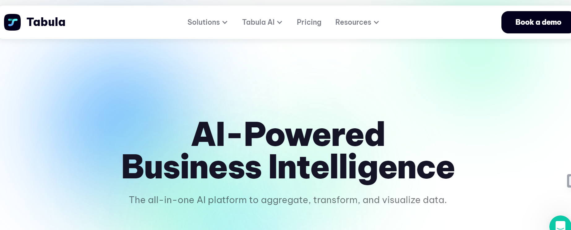Tabula is an AI platform that harnesses the power of AI to aggregate, transform, and visualize data.