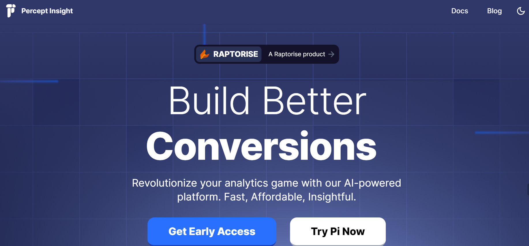 Percept Insight is a platform for data analytics.