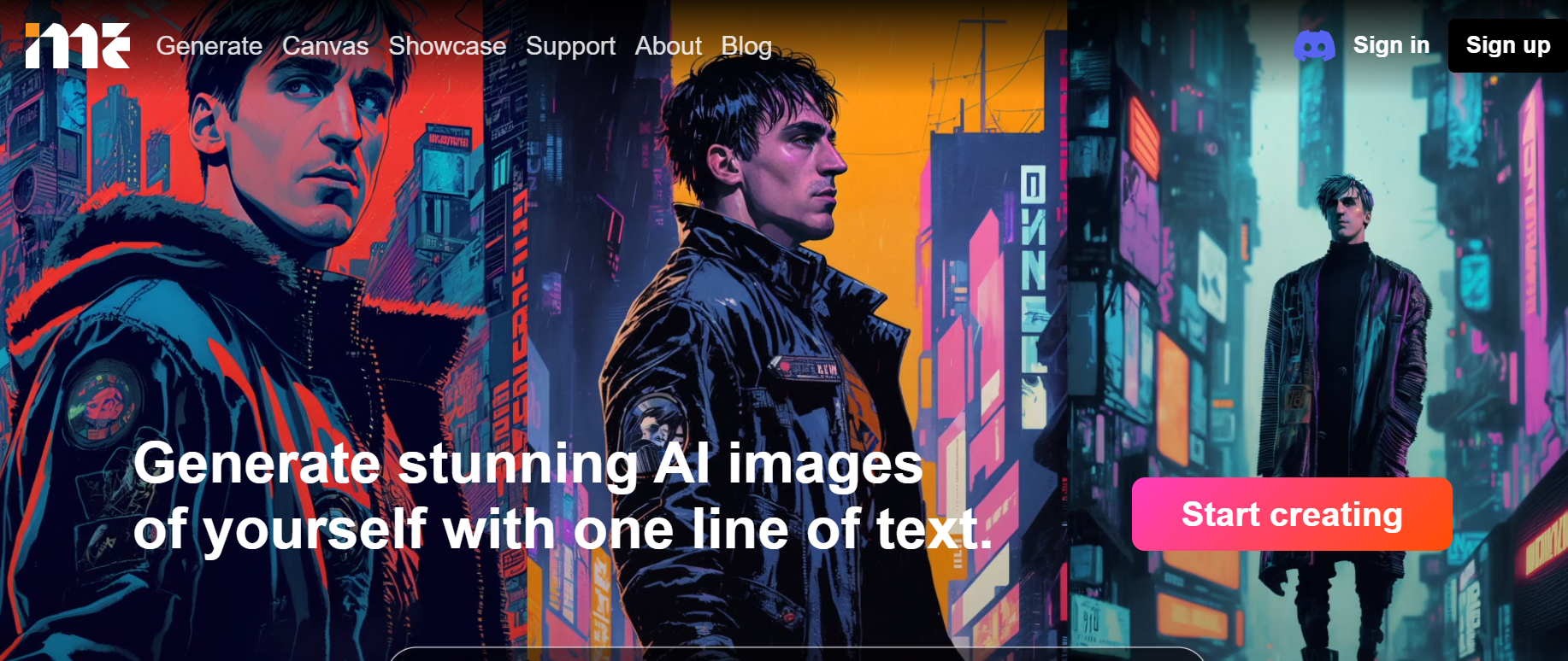 ImagineMe is an AI that creates artistic images.