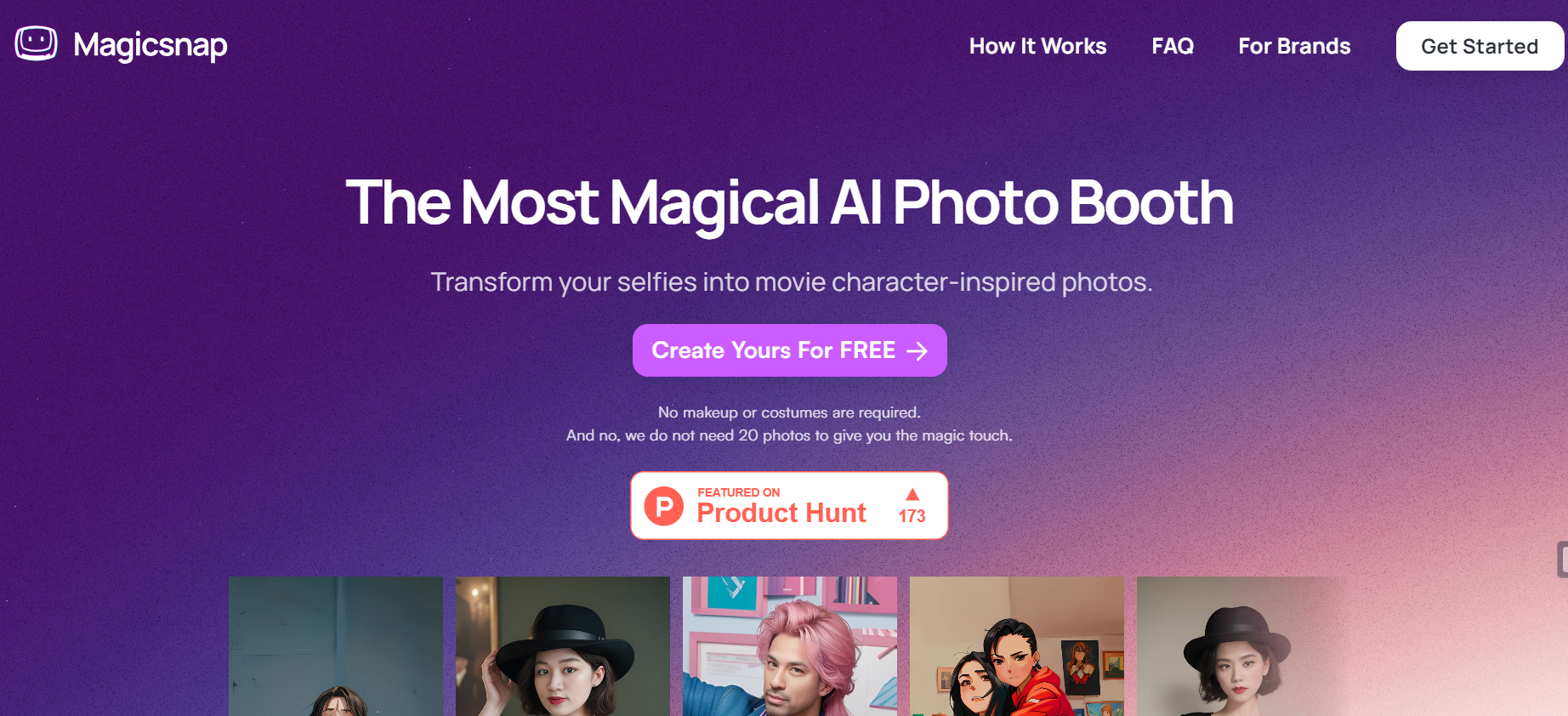 Magicsnap is an AI photo booth.