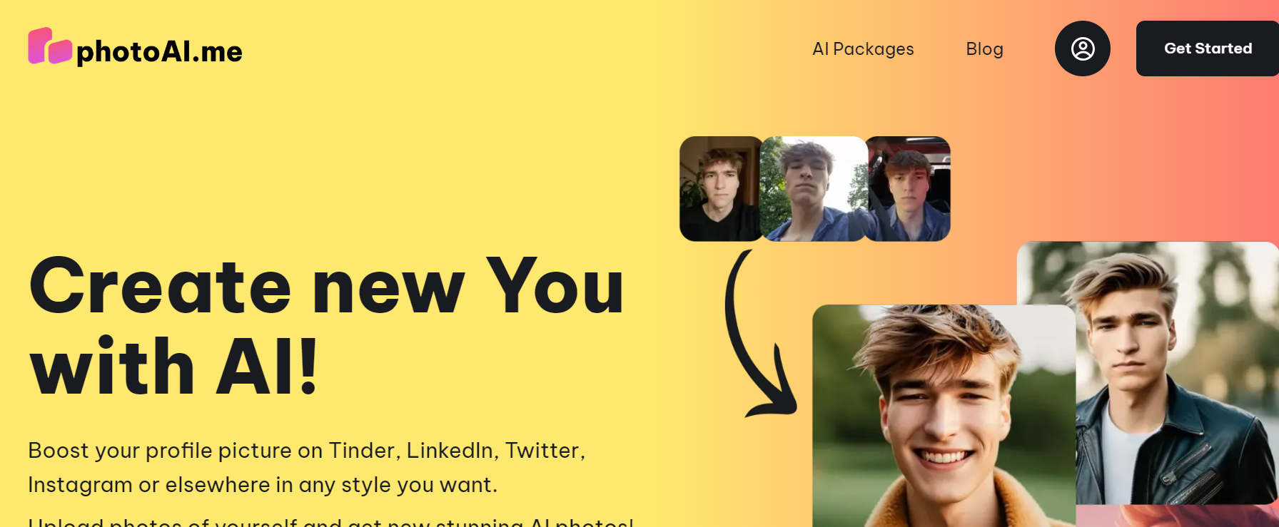 PhotoAI is a platform that generates custom AI photos according to your preferences.