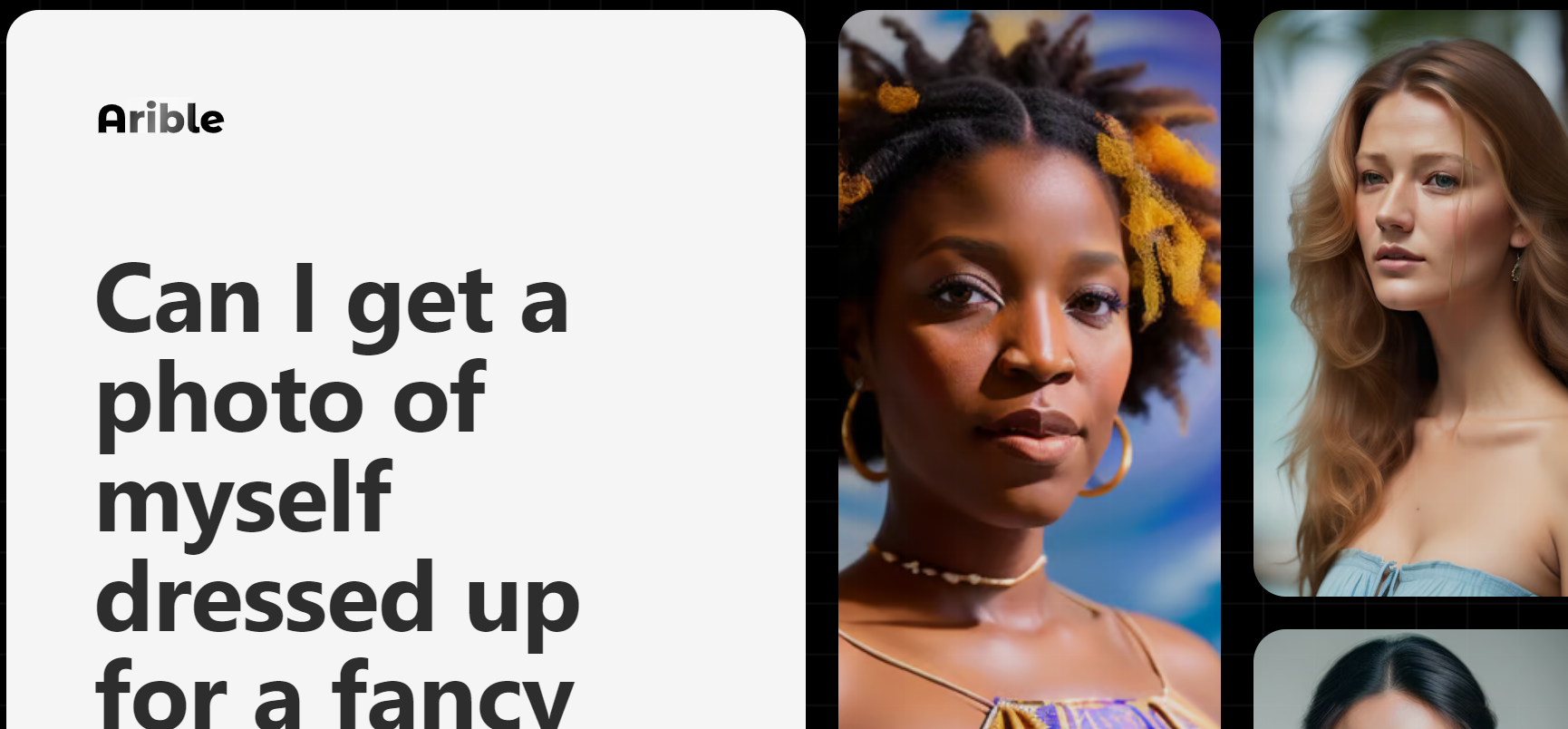 Arible AI is a platform that creates and edits professional photos.