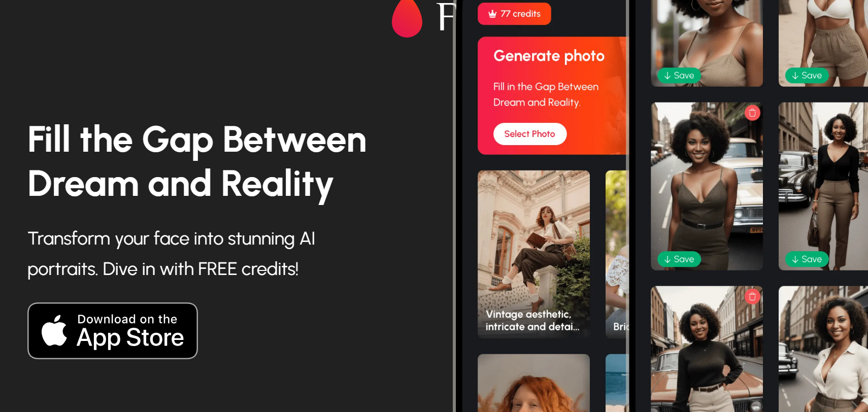 Fill is an application that generates AI portraits.