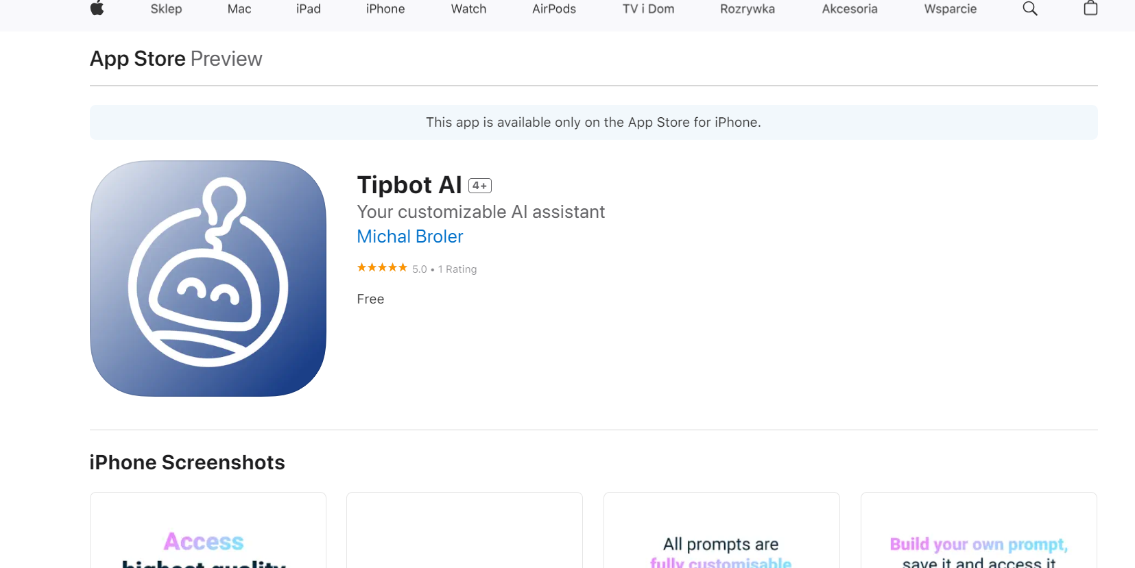Tipbot AI is an assistant app that empowers you to create personalized virtual assistants.