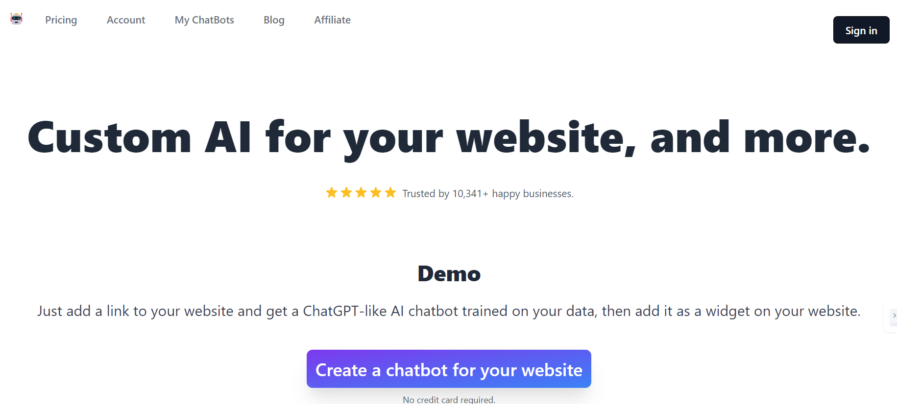 ChatShape is a platform that creates custom AI chatbots for websites.