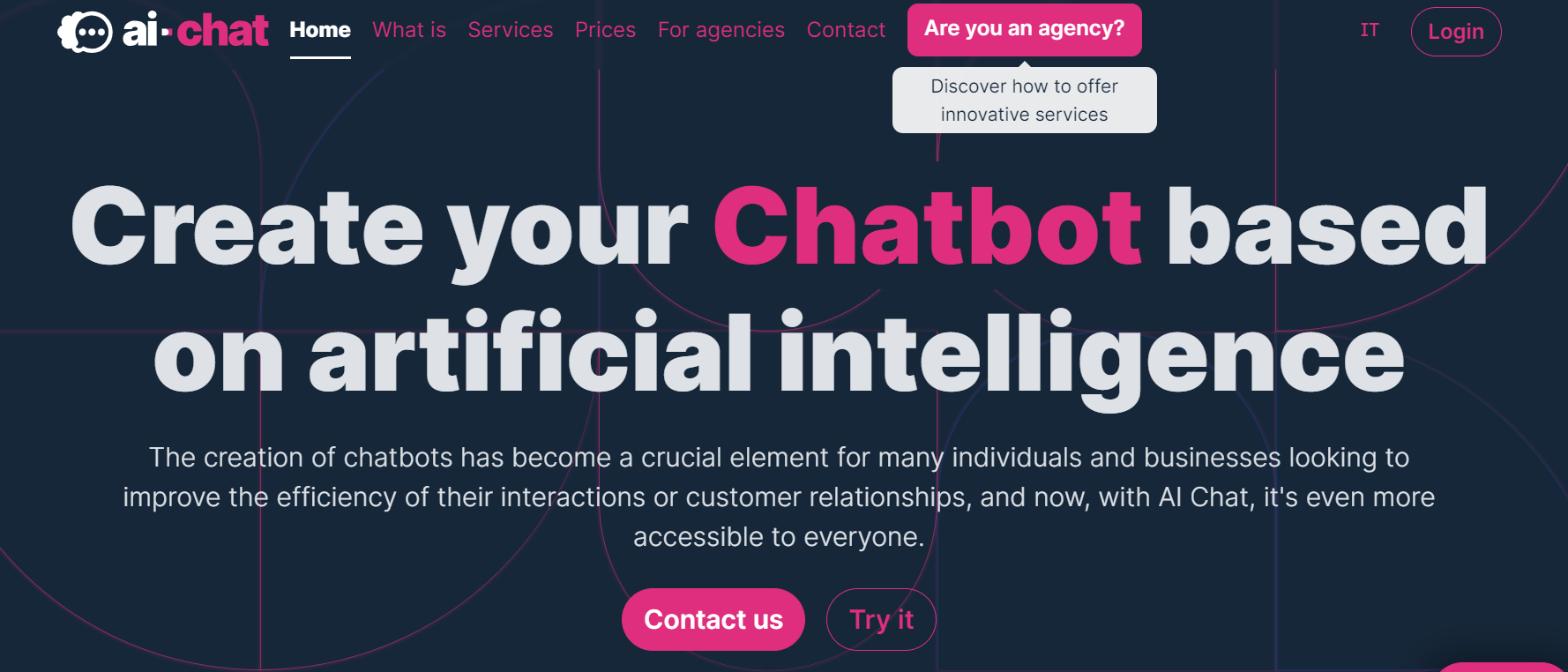 AI-Chat is a platform for chatbot creation.
