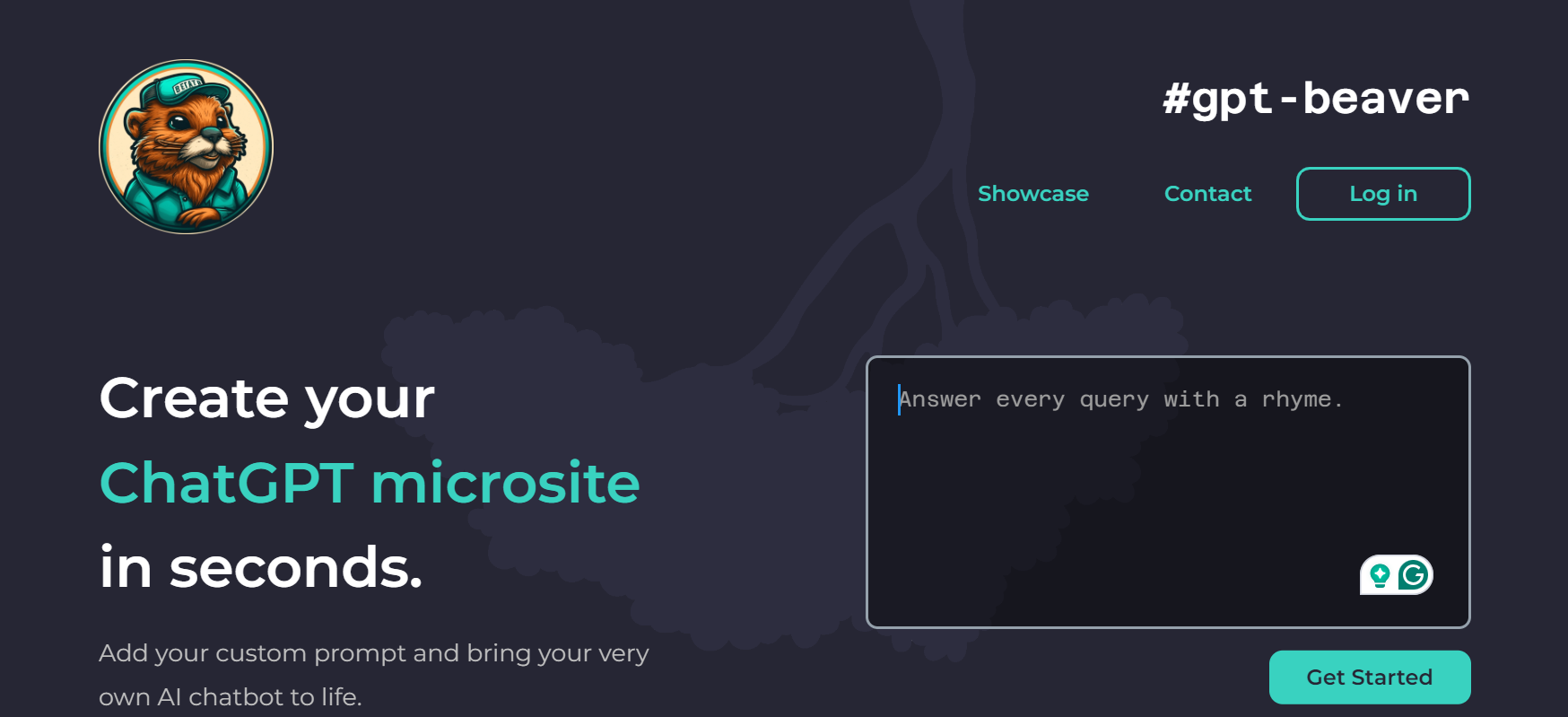 GPT Beaver is a platform for AI chatbot creation.
