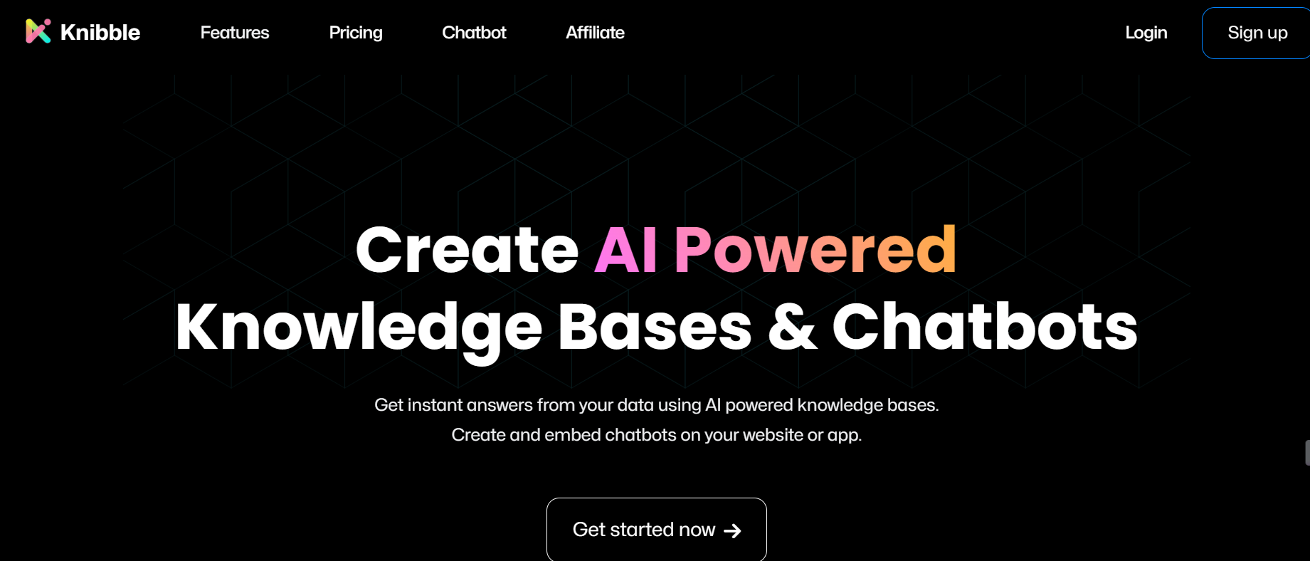 Knibble.ai is a tool that builds chatbots.