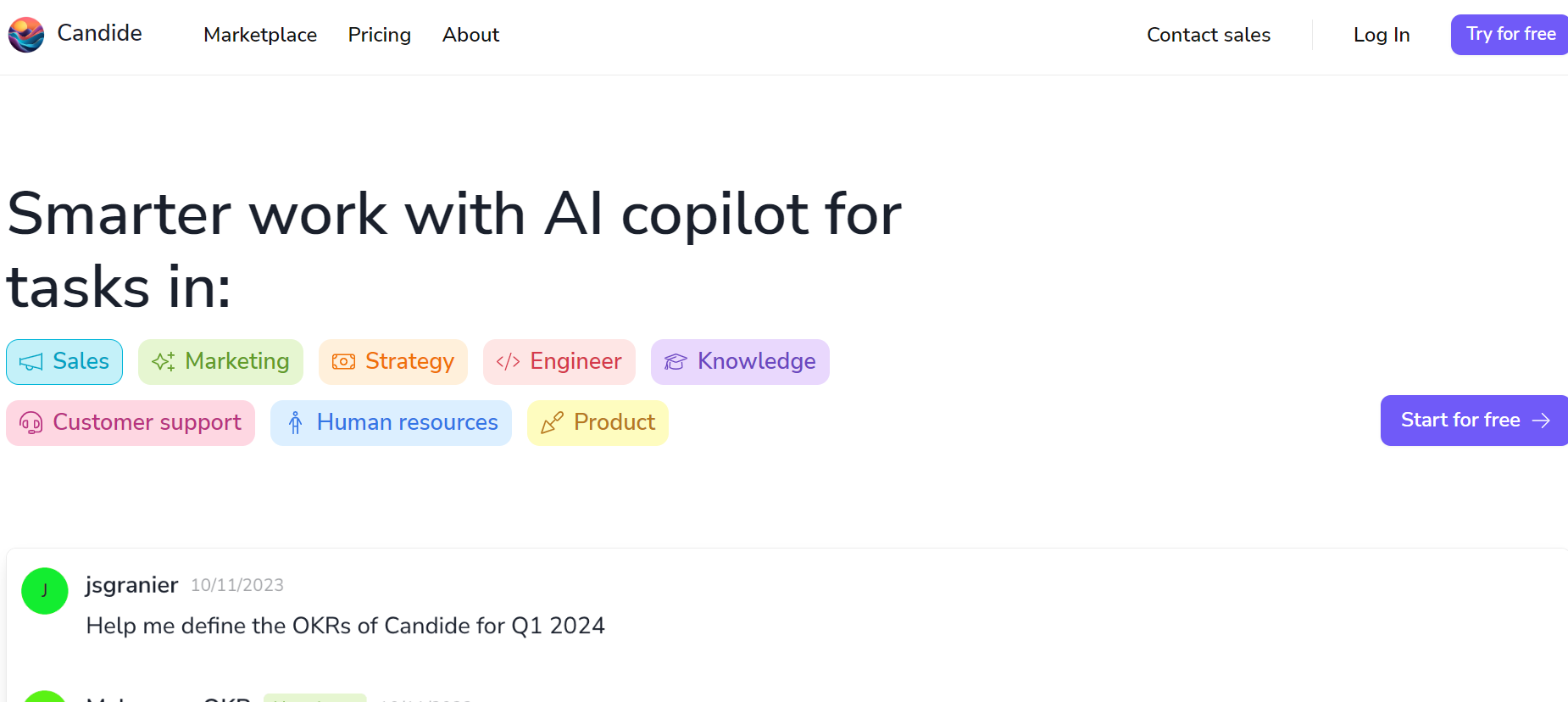 Candide is an AI assistant.