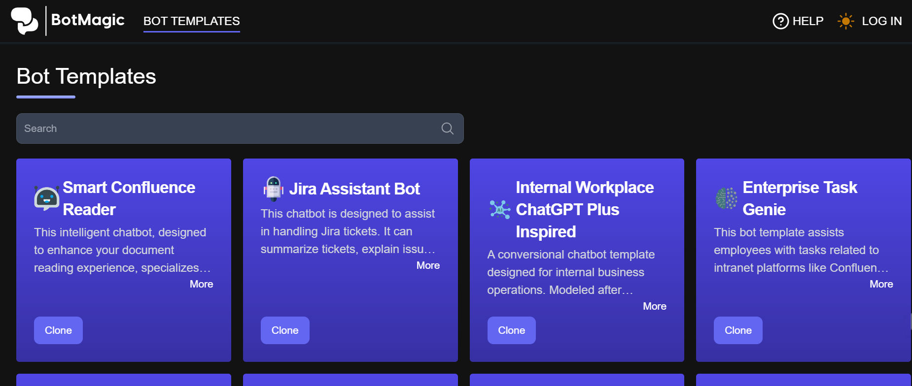 BotMagic is a platform that creates AI Chatbots with templates tailored to optimize specific business functions.
