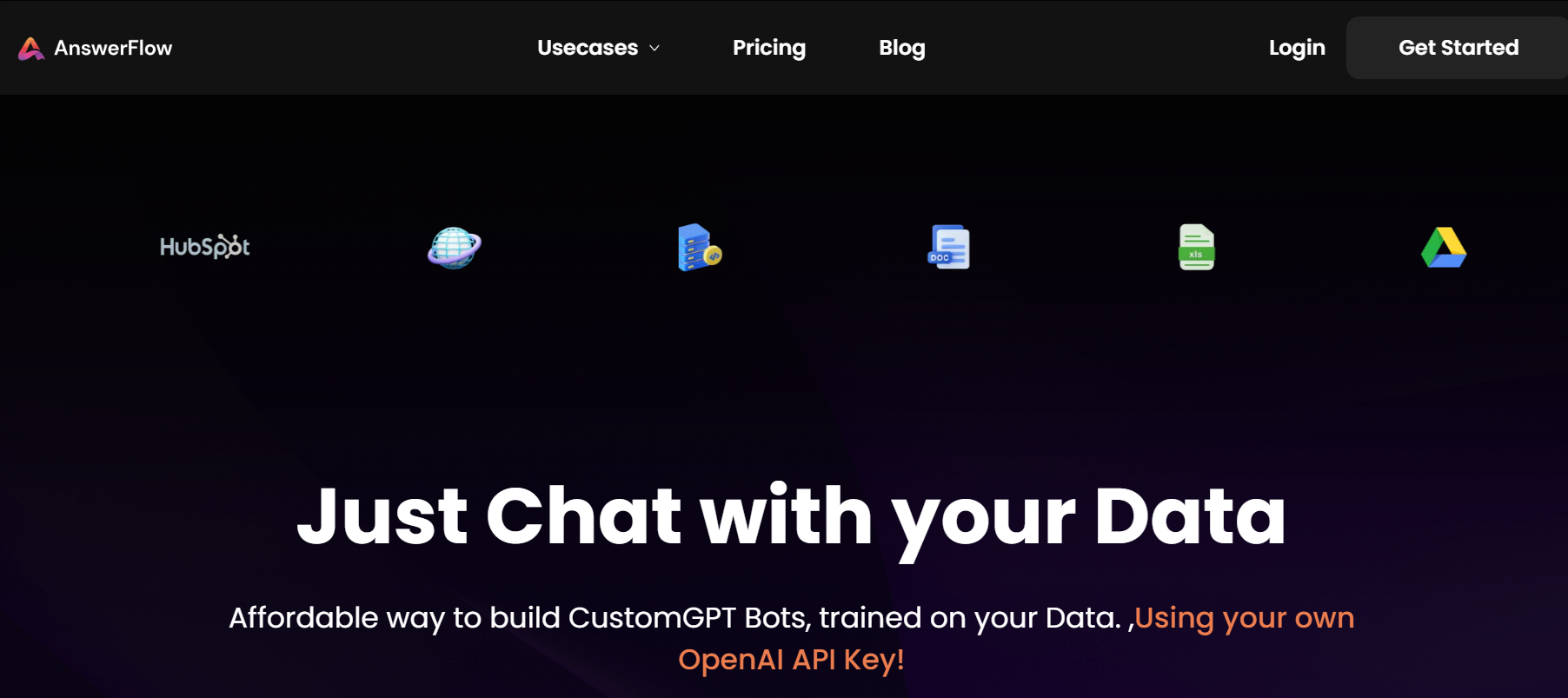 AnswerFlow is an AI that creates customGPT bots tailored to your specific needs.