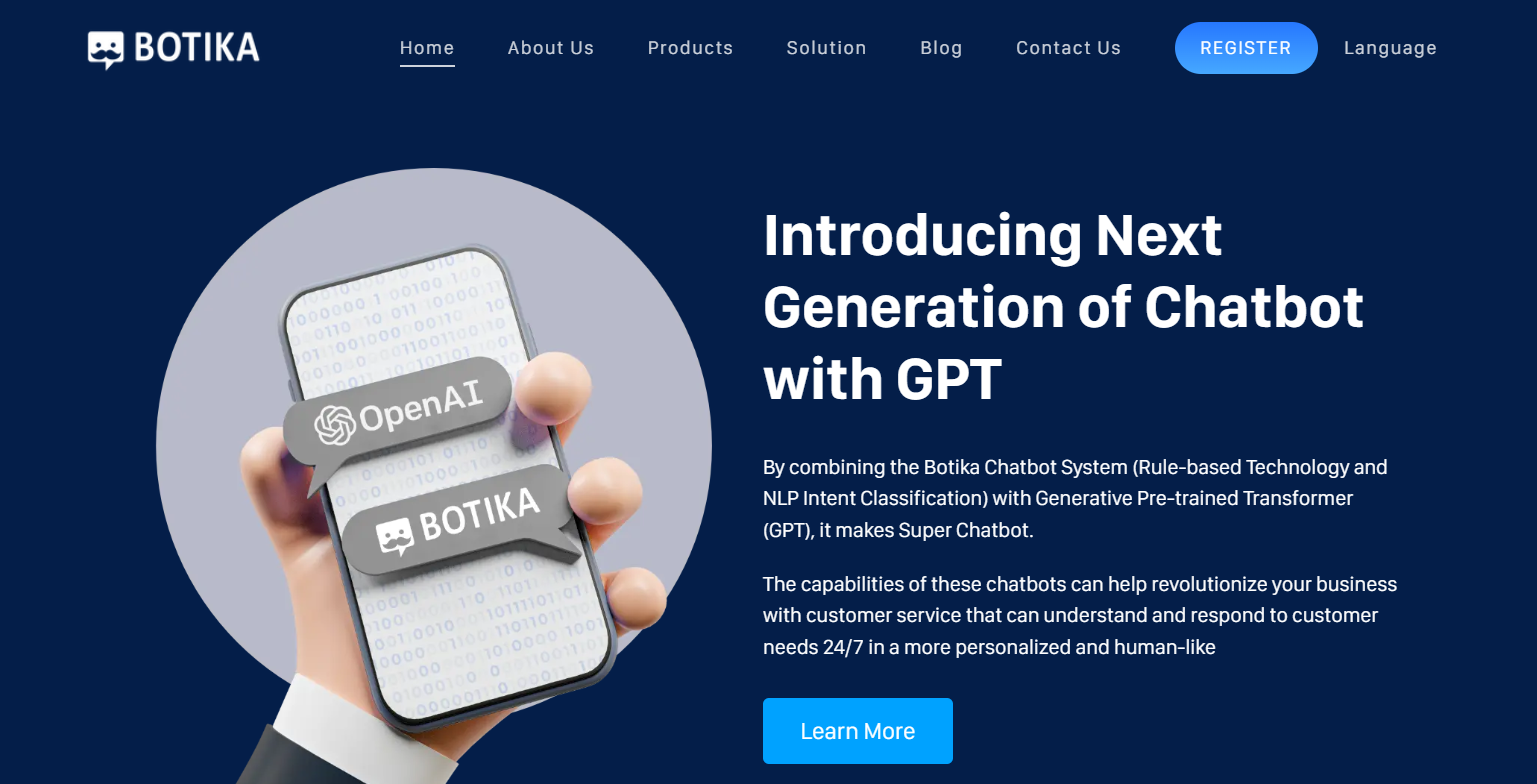 Botika is a platform-building chatbots