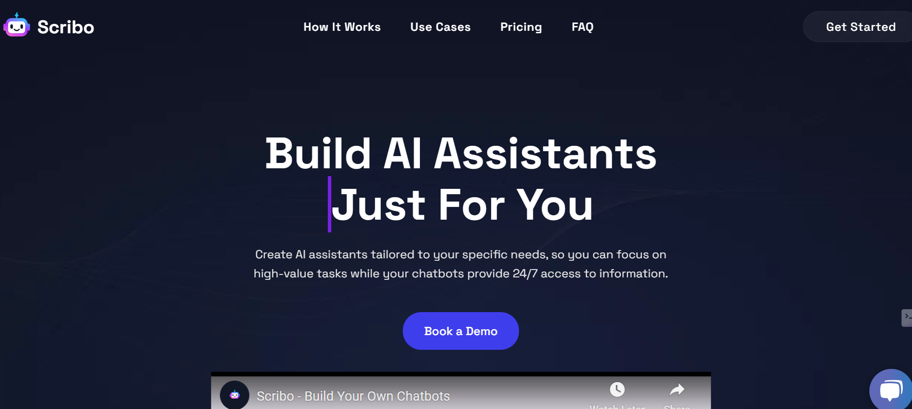Scribo AI is a tool that enables users to build generative chatbots.