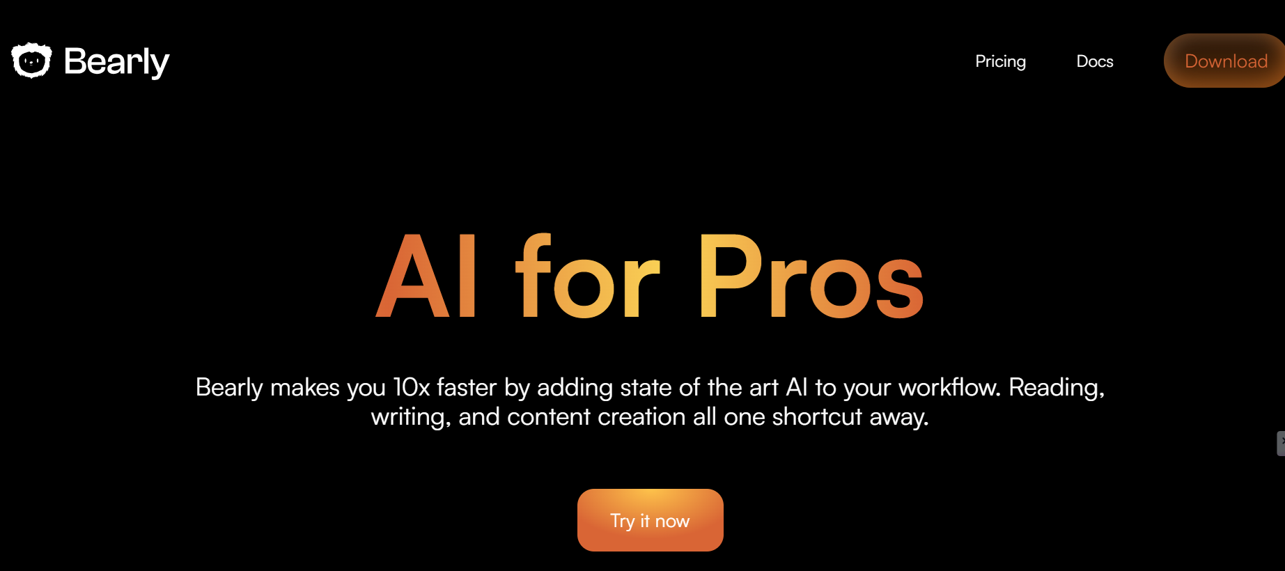 Bearly is an AI tool that automates workflows, enhancing productivity with AI integration.